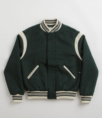 Pop Trading Company x Parra Varsity Jacket - Pine Green