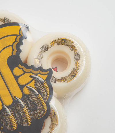 Powell Peralta Dragon Formula RB2 95A Wheels - Off White / Yellow - 58mm