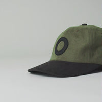 Pop Trading Company O Cap in Olive and Black thumbnail