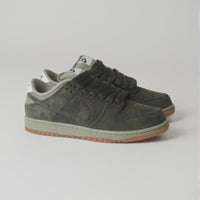 Nike SB Dunk Low Pro B Shoes in Sequoia and Sequoia and Light Army - White thumbnail
