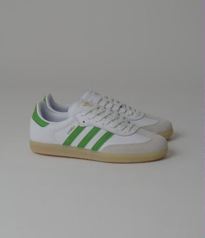 Adidas Samba ADV Shoes - FTWR White / Crew Green / Gum3
