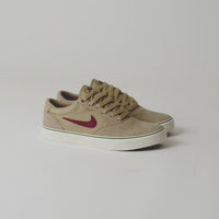 Nike SB Chron 2 Shoes in Parachute Beige and Dark Team Red thumbnail