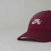 Nike SB Club Cap in Dark Team Red and White thumbnail