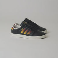Adidas Puig Indoor Shoes in Core Black and Shadow Red / Crew Yellow thumbnail