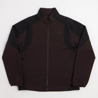 Purple Mountain Observatory Advanced Softshell Track Jacket - Black / Brown thumbnail