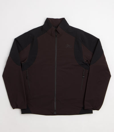Purple Mountain Observatory Advanced Softshell Track Jacket - Black / Brown