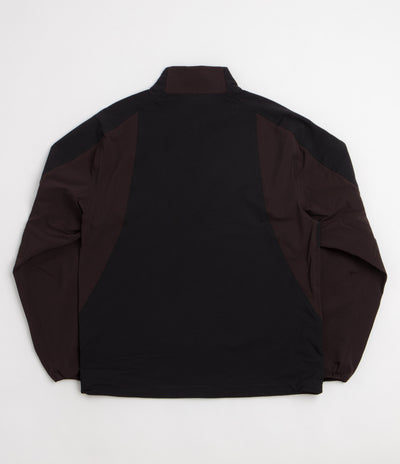 Purple Mountain Observatory Advanced Softshell Track Jacket - Black / Brown