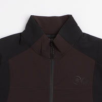 Purple Mountain Observatory Advanced Softshell Track Jacket - Black / Brown thumbnail