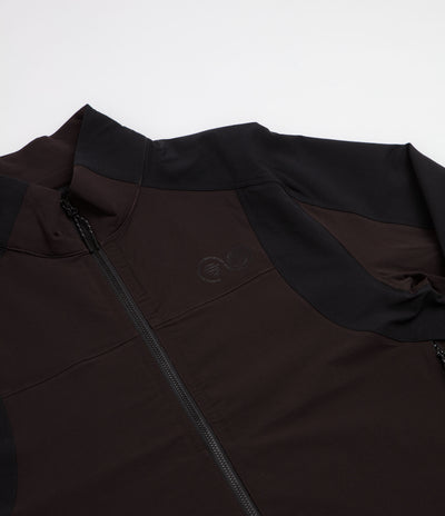 Purple Mountain Observatory Advanced Softshell Track Jacket - Black / Brown
