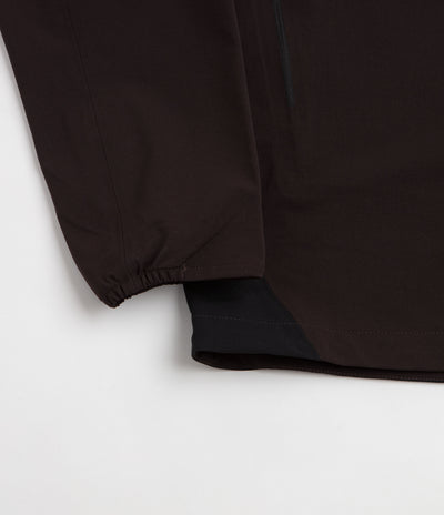 Purple Mountain Observatory Advanced Softshell Track Jacket - Black / Brown