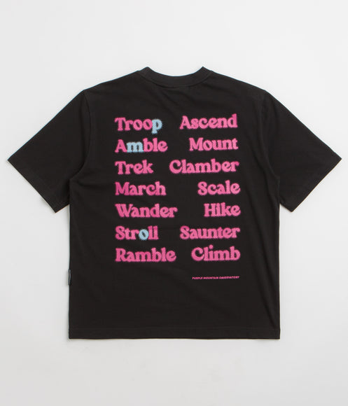 Purple Mountain Observatory Ascend T-Shirt - Black