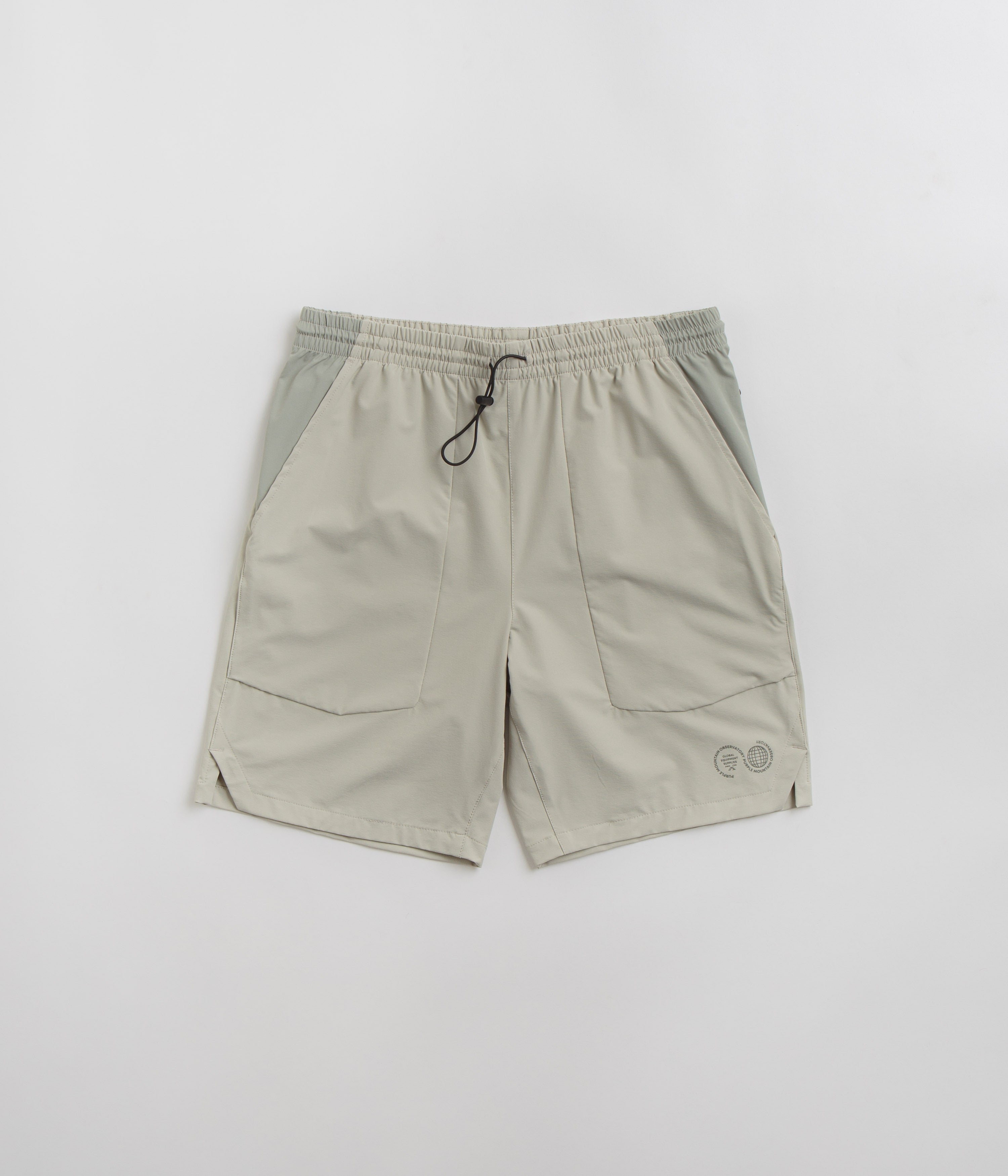 Purple Mountain Observatory Blocked Climbing Shorts in Grey Teal