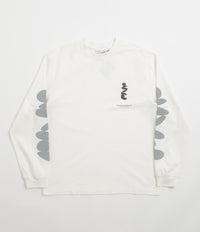 Purple Mountain Observatory Boulders Long Sleeve T-Shirt in White