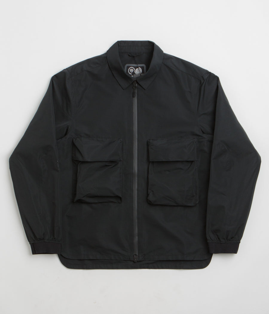 Purple Mountain Observatory Climate Overshirt Jacket in Black
