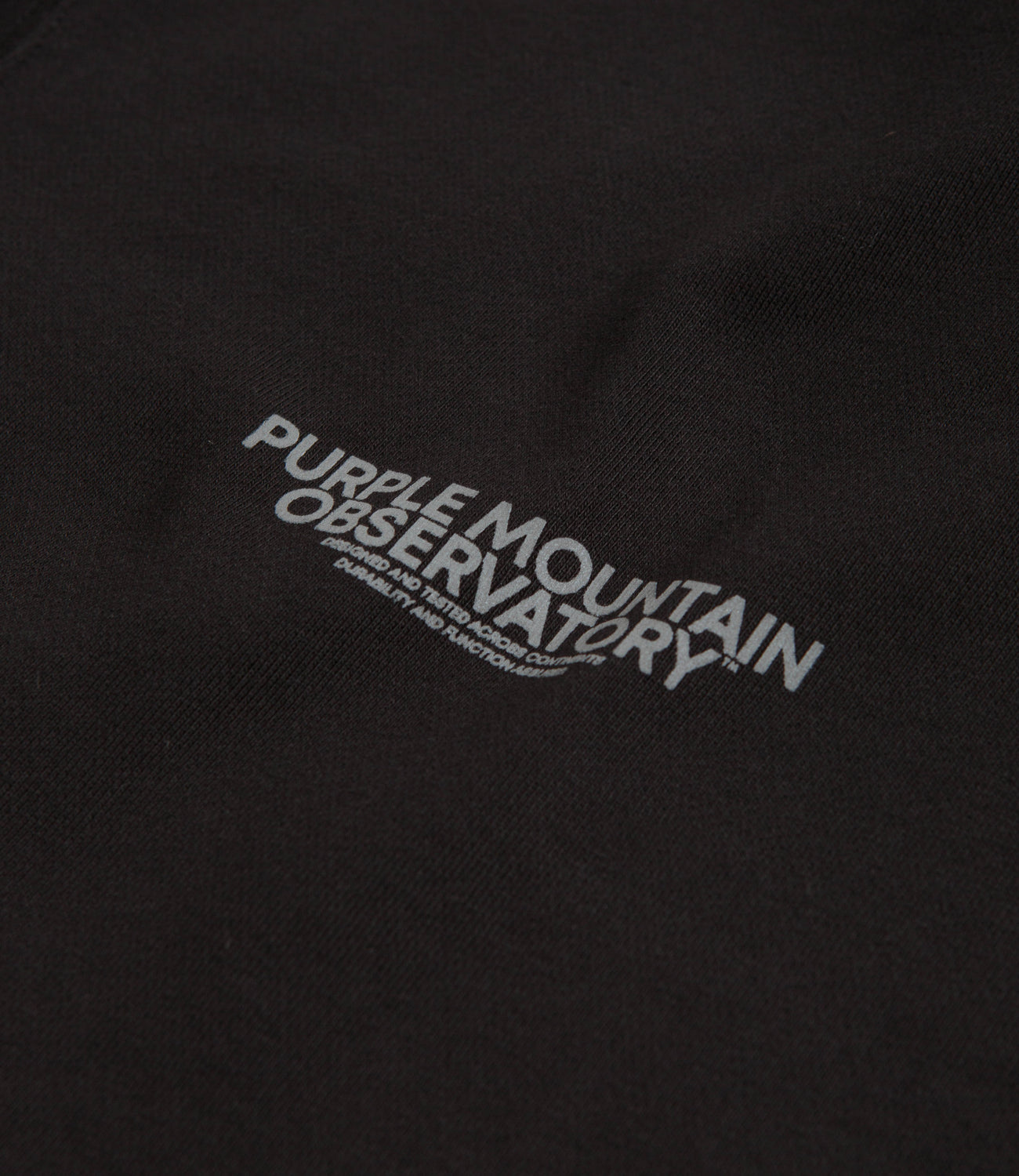 Purple Mountain Observatory Core Logo Hoodie - Black | Flatspot