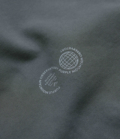 Purple Mountain Observatory Core Logo Hoodie in Garment Dye Slate