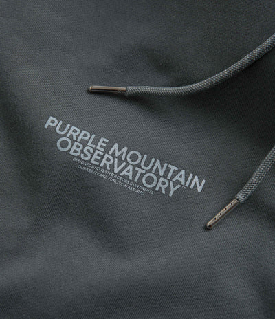 Purple Mountain Observatory Core Logo Hoodie in Garment Dye Slate