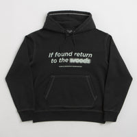 Purple Mountain Observatory Garment Dye Hoodie - Black / Black thumbnail