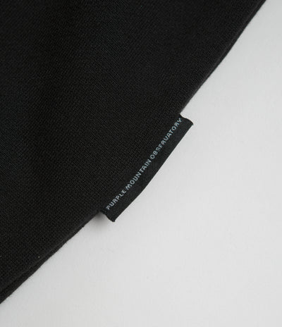 Purple Mountain Observatory Garment Dye Hoodie - Black / Black