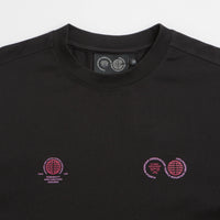 Purple Mountain Observatory Globe Long Sleeve T-Shirt - Black thumbnail