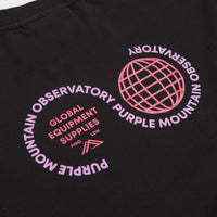 Purple Mountain Observatory Globe Long Sleeve T-Shirt - Black thumbnail