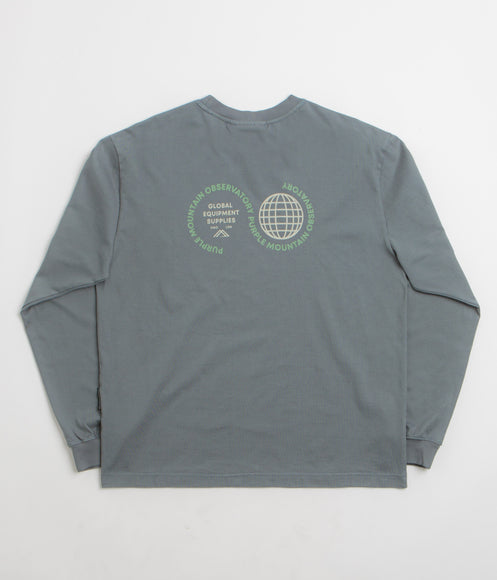 Purple Mountain Observatory Globe Long Sleeve T-Shirt - Stormy