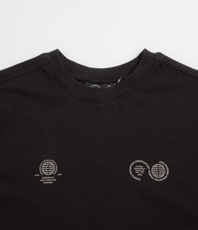 Purple Mountain Observatory Globe T-Shirt - Black / Grey