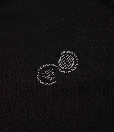 Purple Mountain Observatory Globe T-Shirt - Black / Grey