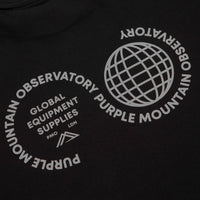 Purple Mountain Observatory Globe T-Shirt - Black / Grey thumbnail