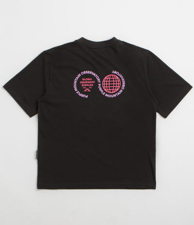 Purple Mountain Observatory Globe T-Shirt - Black / Purple