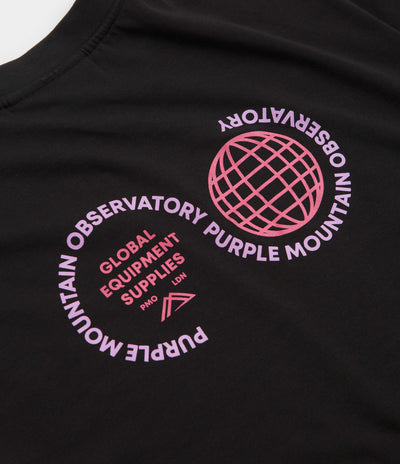 Purple Mountain Observatory Globe T-Shirt - Black / Purple