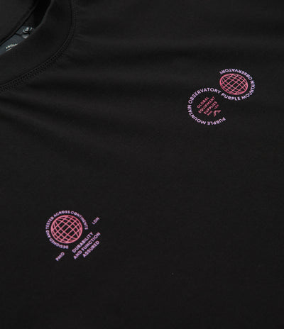 Purple Mountain Observatory Globe T-Shirt - Black / Purple
