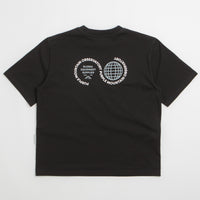Purple Mountain Observatory Globe T-Shirt - Black / White thumbnail
