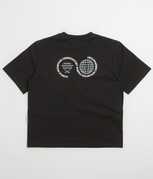 Purple Mountain Observatory Globe T-Shirt - Black / White