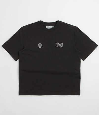 Purple Mountain Observatory Globe T-Shirt - Black / White