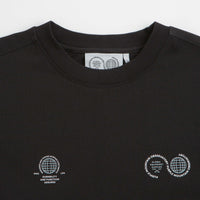 Purple Mountain Observatory Globe T-Shirt - Black / White thumbnail