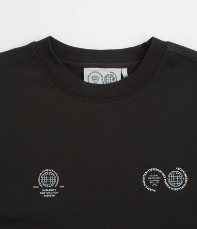 Purple Mountain Observatory Globe T-Shirt - Black / White