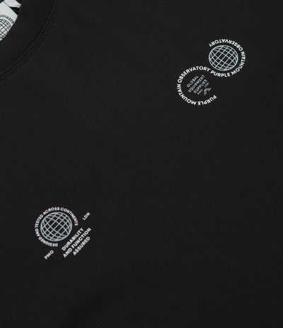 Purple Mountain Observatory Globe T-Shirt - Black / White