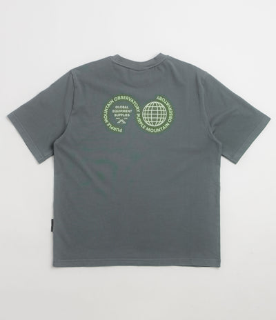 Purple Mountain Observatory Globe T-Shirt - Storm Grey