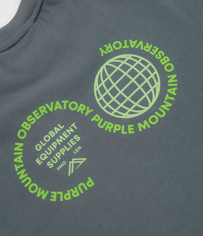 Purple Mountain Observatory Globe T-Shirt - Storm Grey