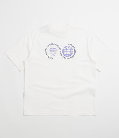Purple Mountain Observatory Globe T-Shirt - White / Purple