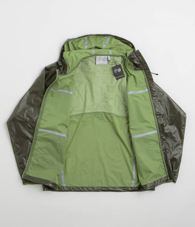 Purple Mountain Observatory Heatreactive Breeze Jacket - Khaki / Lime