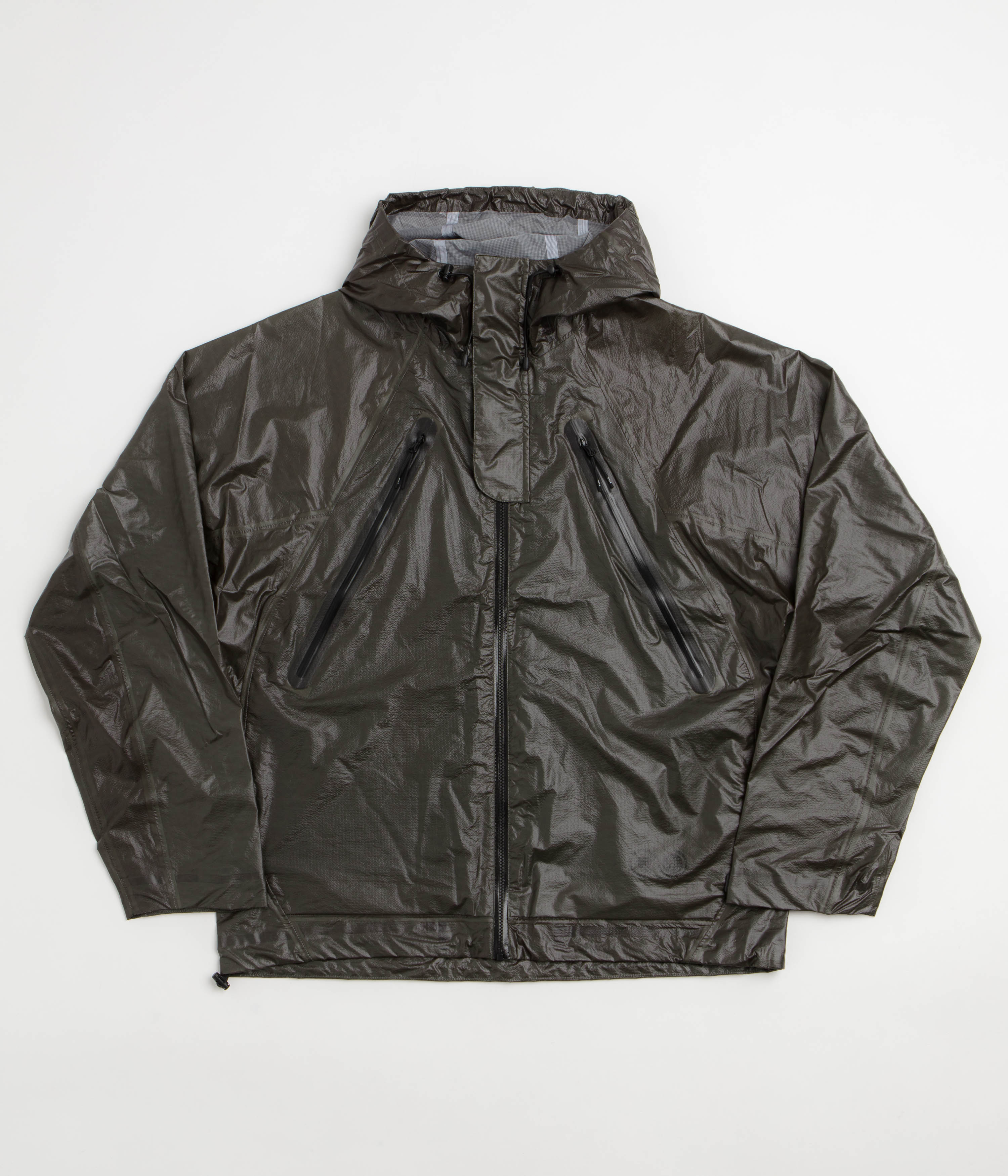 Purple Mountain Observatory Heatreactive Obsidian Shell Jacket - Khaki