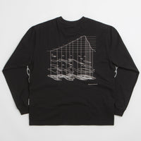 Purple Mountain Observatory Map Projections Long Sleeve T-Shirt in Black thumbnail