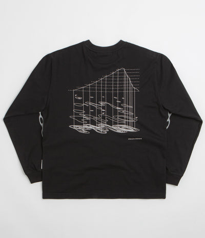 Purple Mountain Observatory Map Projections Long Sleeve T-Shirt in Black