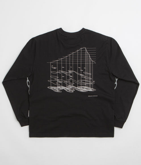 Purple Mountain Observatory Map Projections Long Sleeve T-Shirt - Black