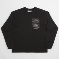 Purple Mountain Observatory Map Projections Long Sleeve T-Shirt in Black thumbnail
