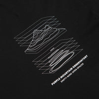 Purple Mountain Observatory Map Projections Long Sleeve T-Shirt in Black thumbnail