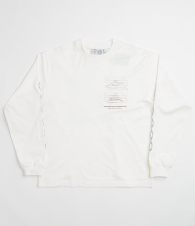 Purple Mountain Observatory Map Projections Long Sleeve T-Shirt in White