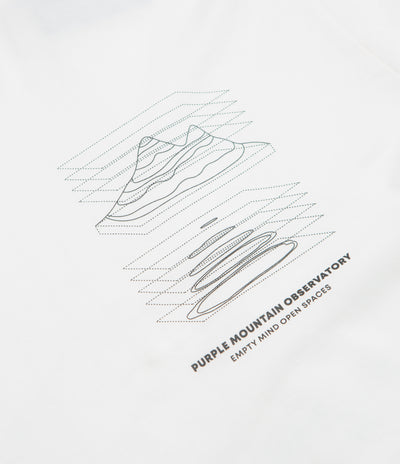 Purple Mountain Observatory Map Projections Long Sleeve T-Shirt in White
